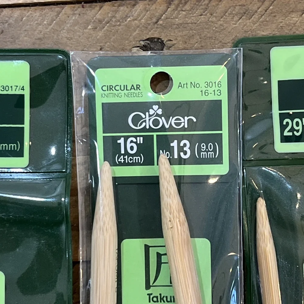 Clover Takumi Bamboo Premium Knitting Needles Set - Circular & Flex Styles